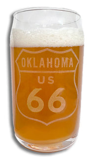 Laser Etched Beer Can Glass