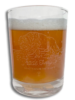 Laser Etched Rocks Glass