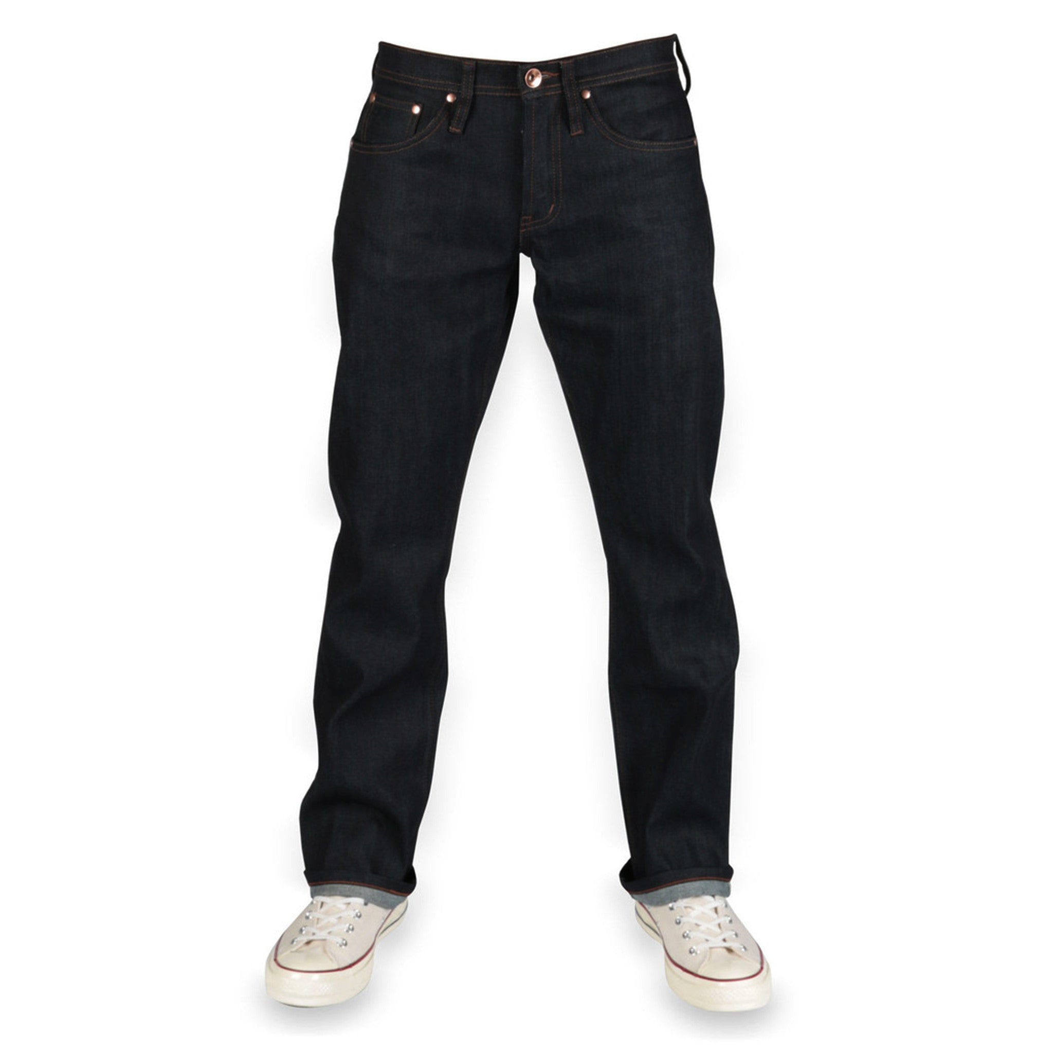 Unbranded Brand- UB322 Straight Fit 11oz Stretch Selvedge