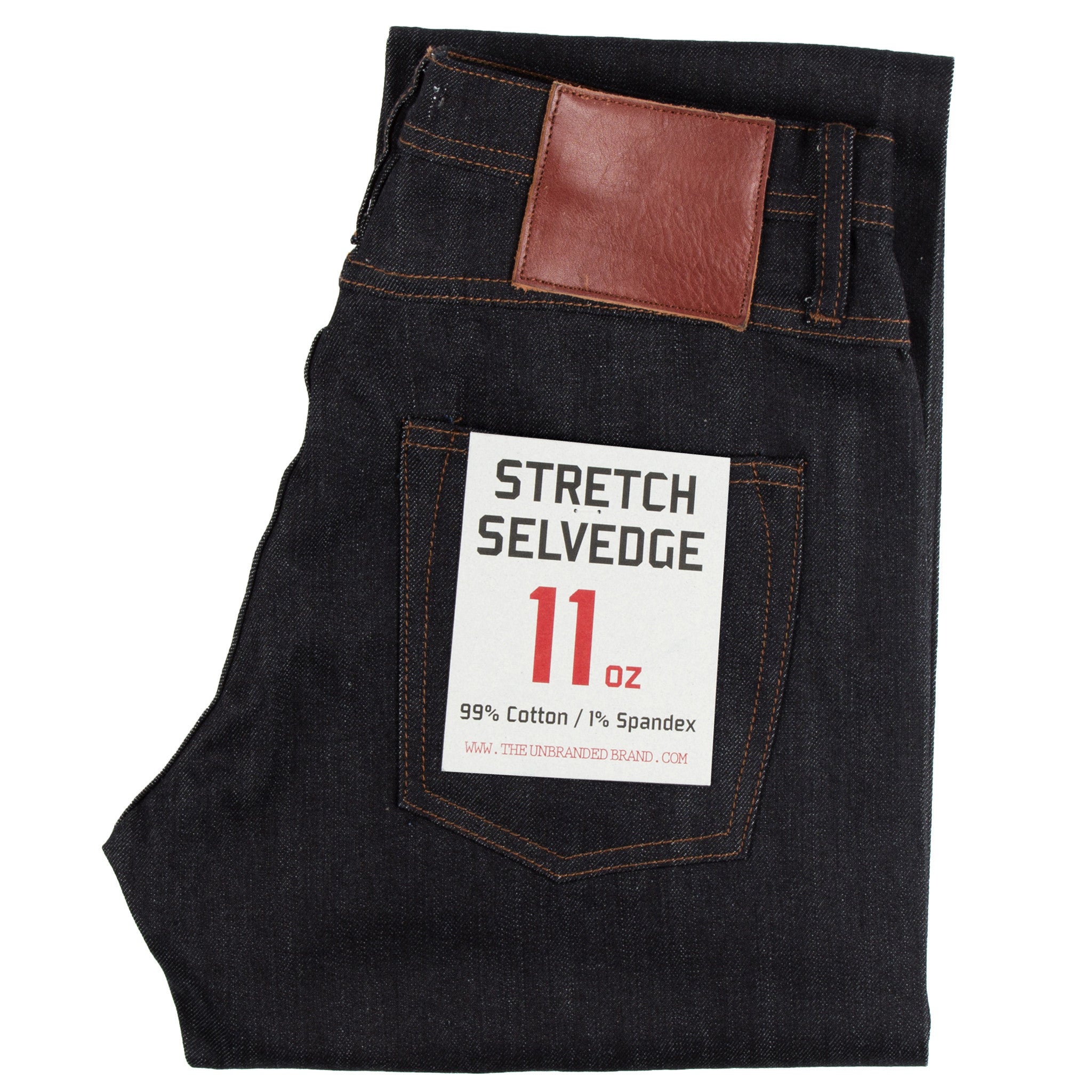 Unbranded Brand- UB322 Straight Fit 11oz Stretch Selvedge