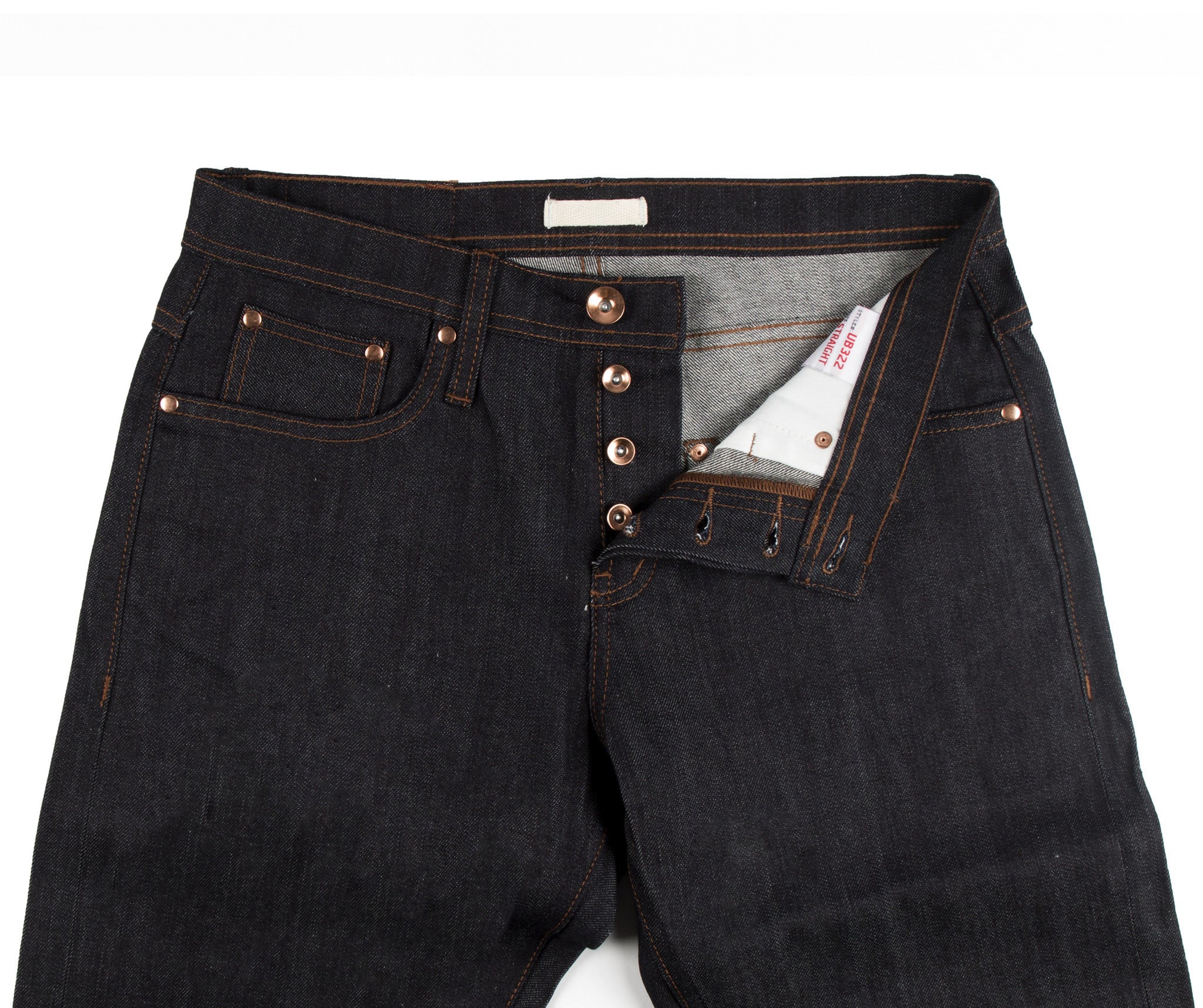 Unbranded Brand- UB322 Straight Fit 11oz Stretch Selvedge