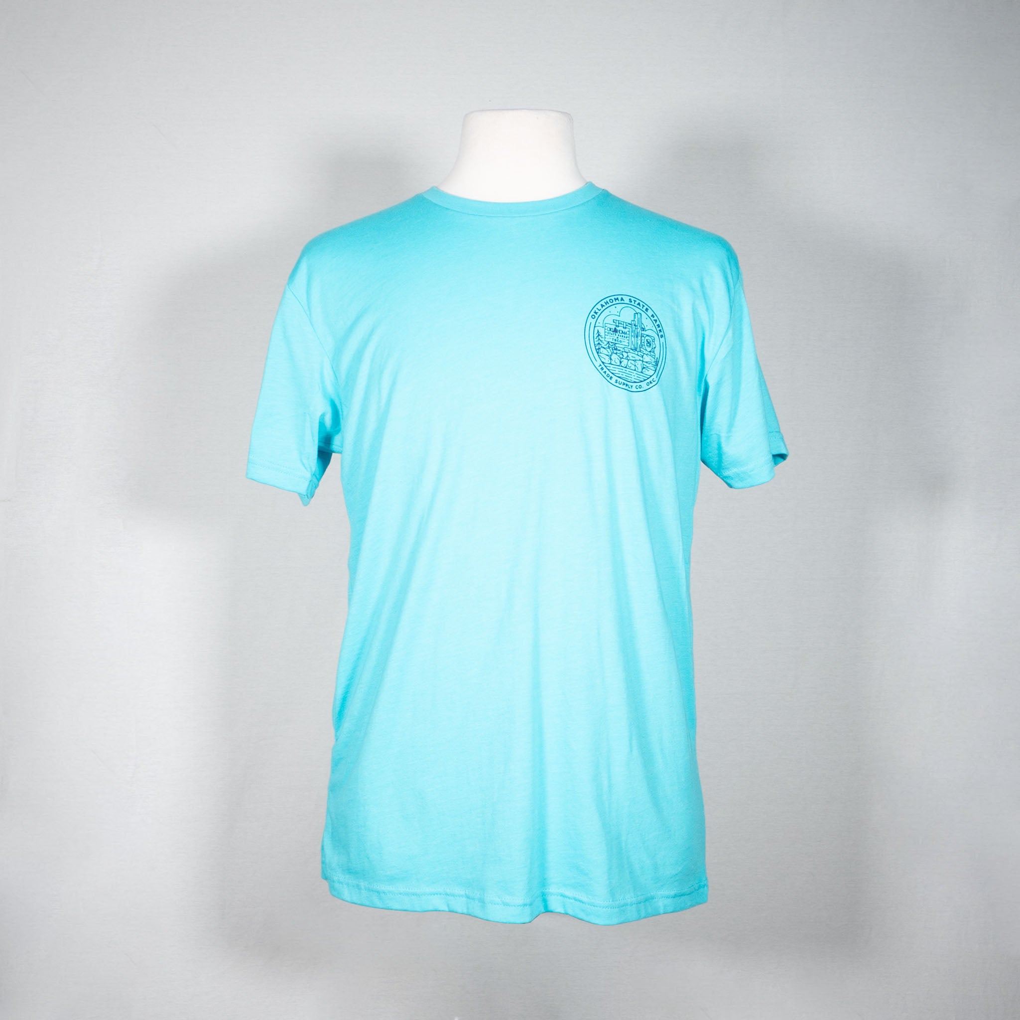 Never Stop Exploring Tee - Ice Blue
