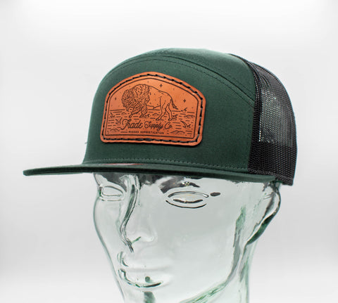 7 Panel Leather Patch Hat Collection