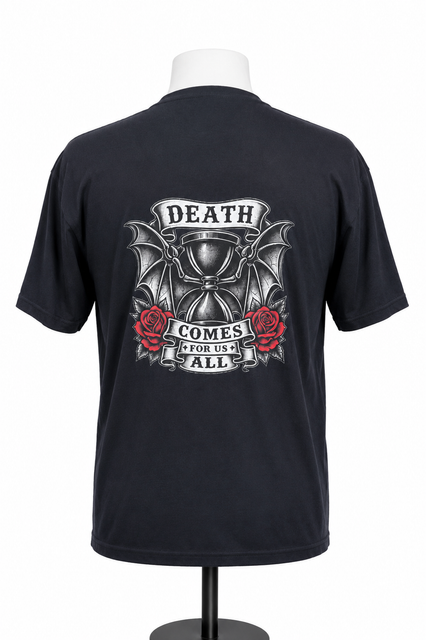 Death Comes for Us All Tee - Black