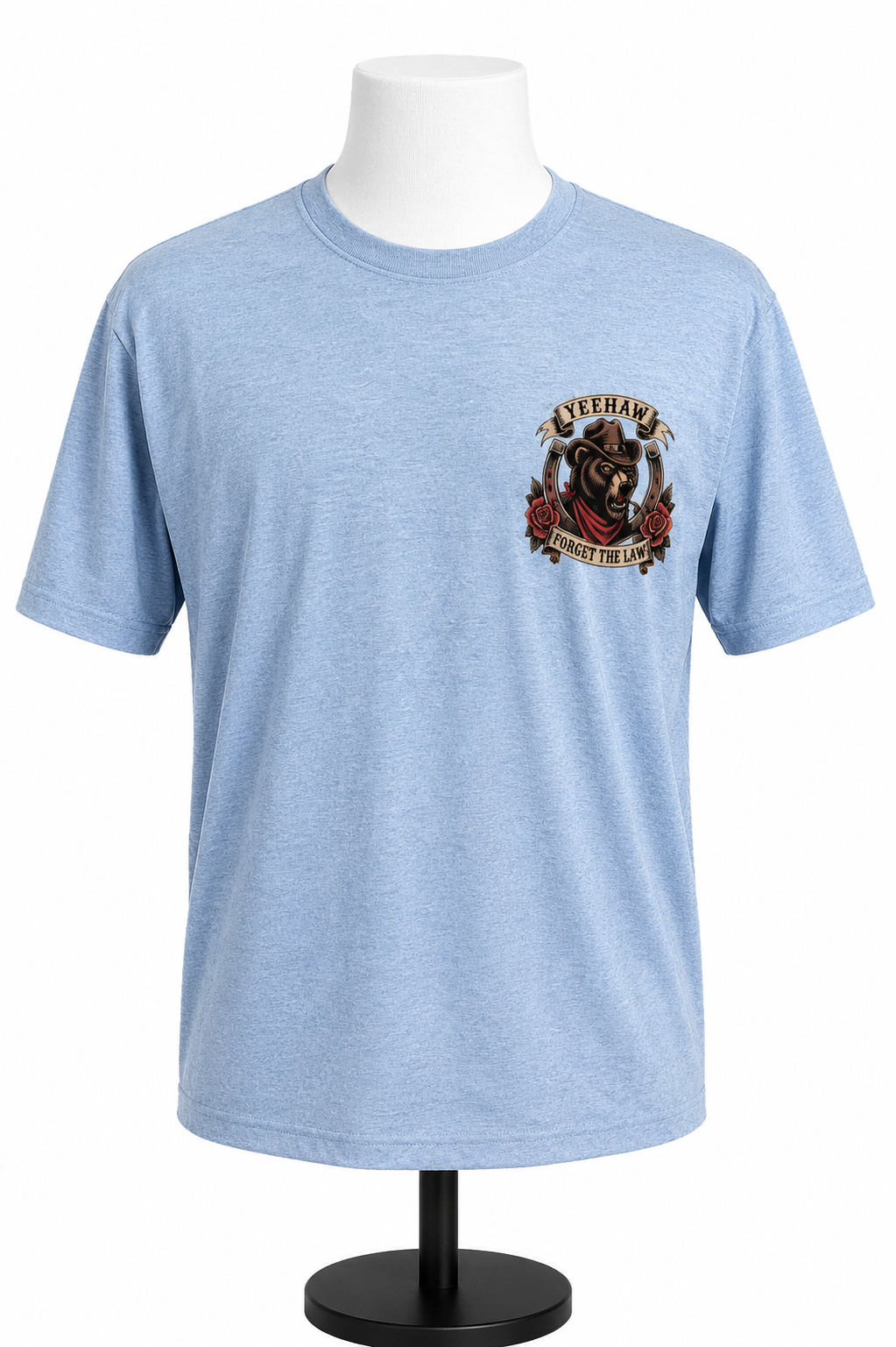 Yeehaw Forget the Law Tee - Gray