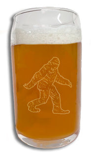 Laser Etched Beer Can Glass
