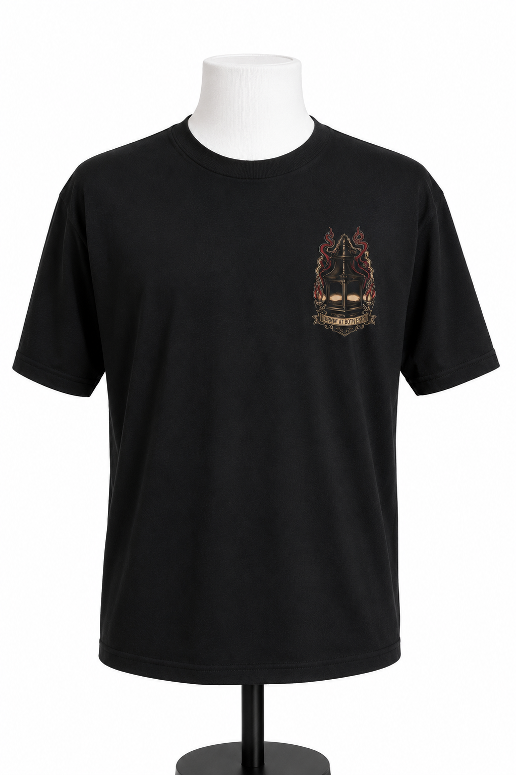 Burnin' at Both Ends Tee - Black