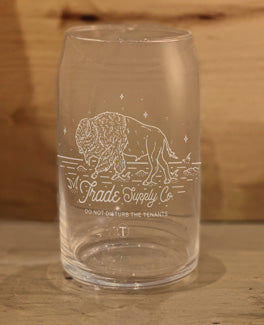 Laser Etched Beer Can Glass