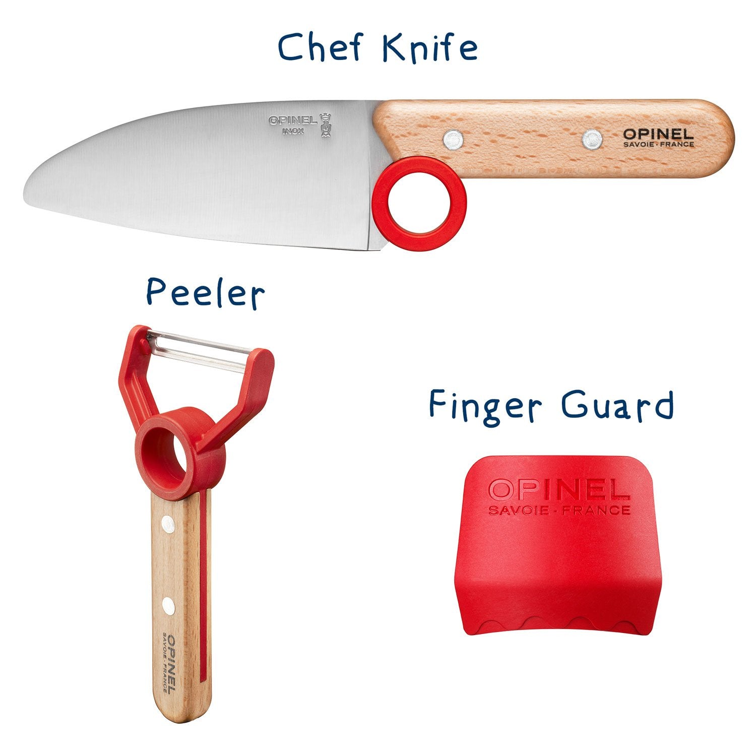 Opinel - Le Petit Chef 3pc Knife Set