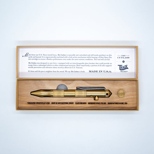 The Cutlass - Brass Bolt Action Pen