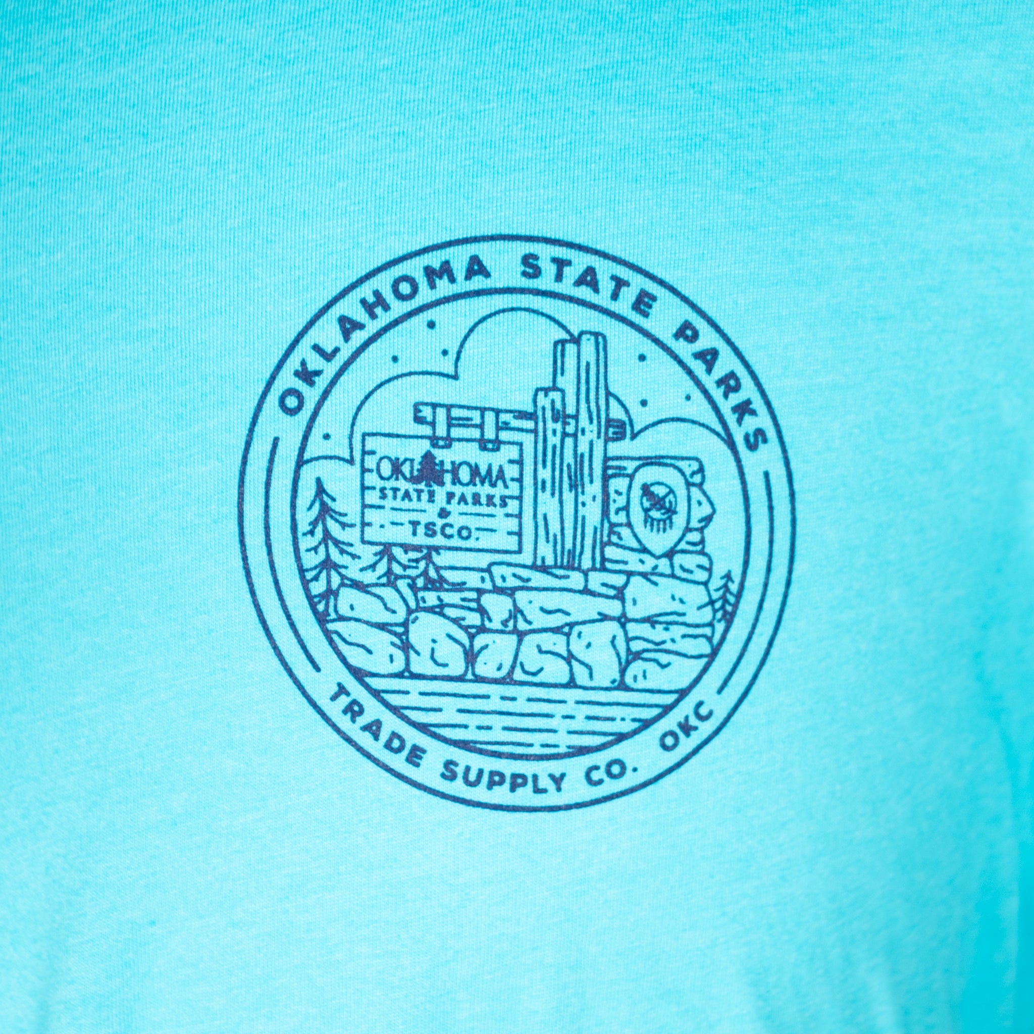Never Stop Exploring Tee - Ice Blue