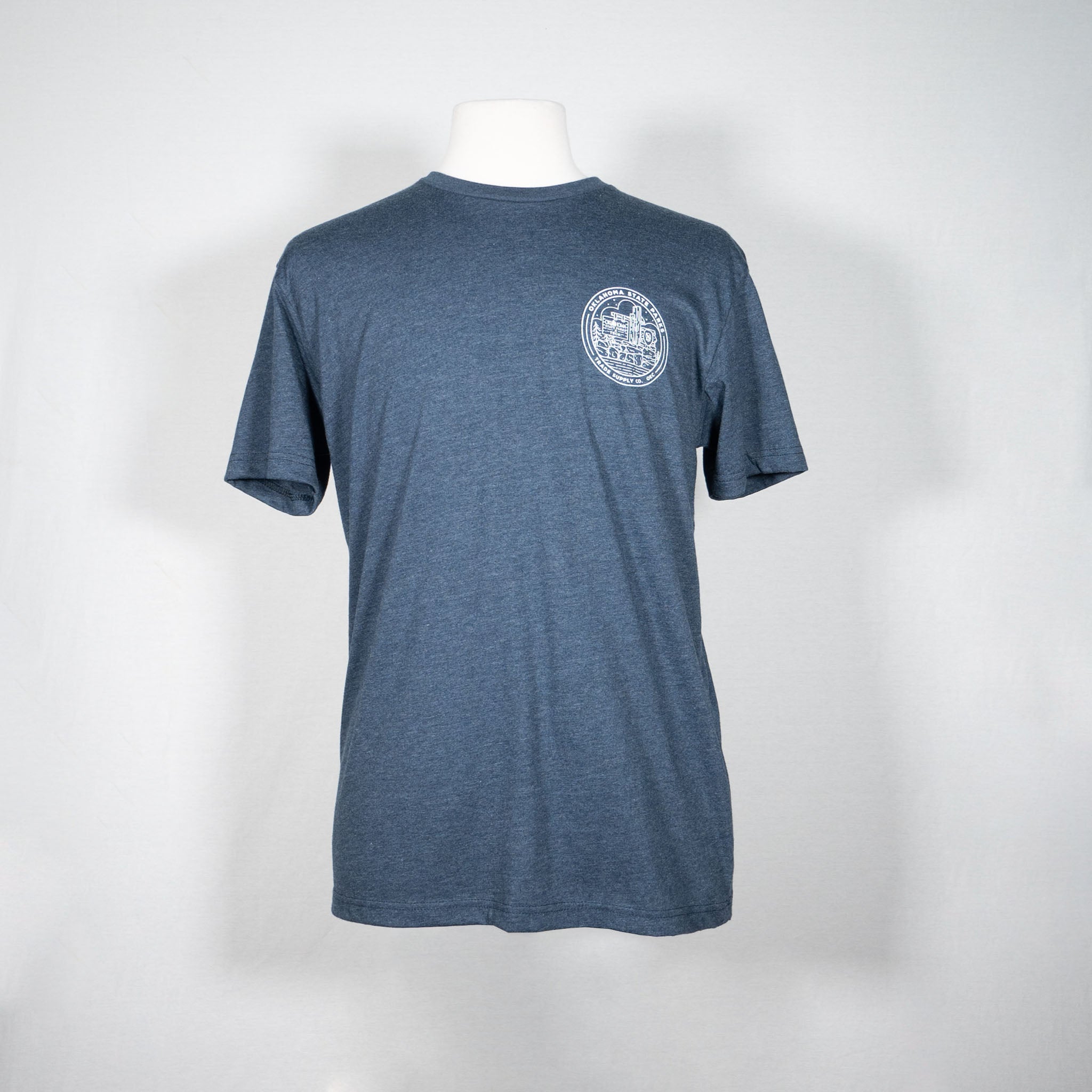 Crest Bison Tee - Navy