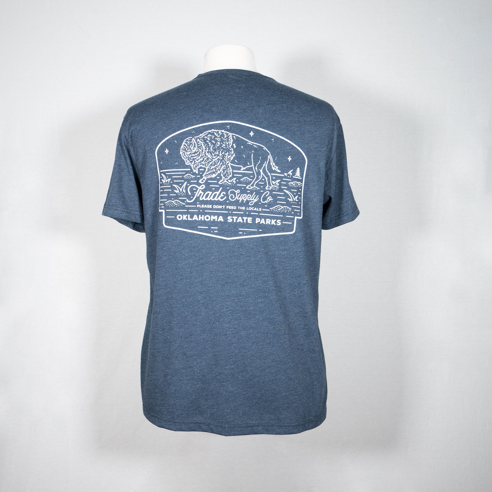 Crest Bison Tee - Navy